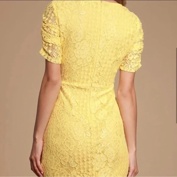 LuLus Yellow Lace Dress - Picture 3 of 5